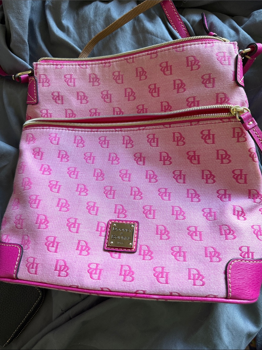 Dooney & Bourke Hot Pink Signature Crossbody Bag